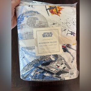 Pottery Barn Kids Star Wars Millennium Falcon Organic Cotton Sheet Set - Full
